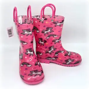 Einhorn-Gummistiefel „Regenbogenritt“