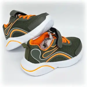 Grüner Kindersneaker Klett-Kommandant