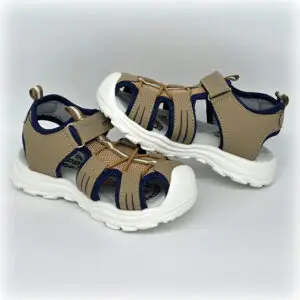 Beige Abenteuer-Sandalen in sportlichem Look